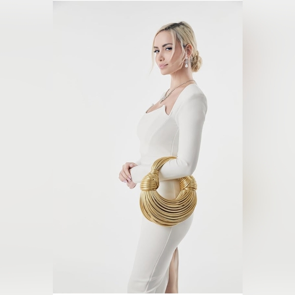 Women Woven Handbag PVC Leather Satchel Creative Noodles Style Fashion - Picture 4 of 14